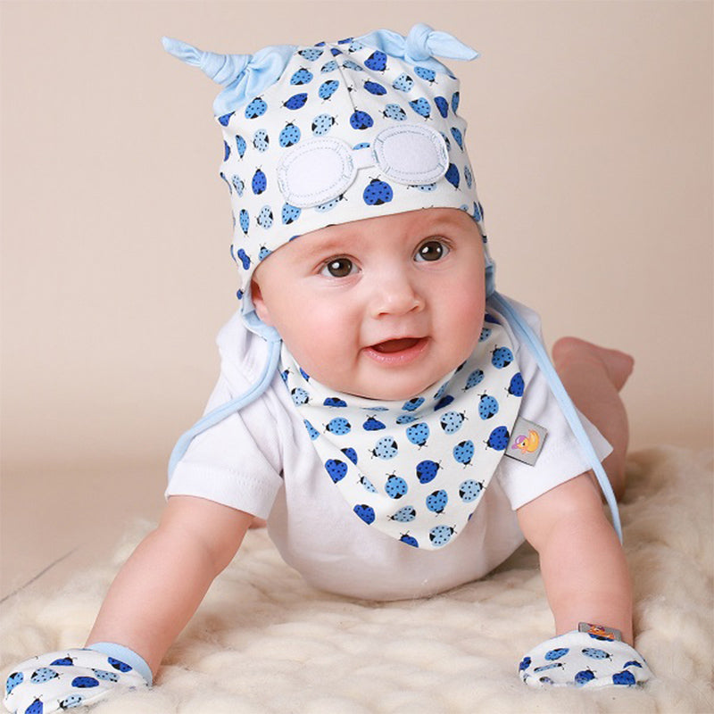 Baby Boy Ladybird Hat and Set