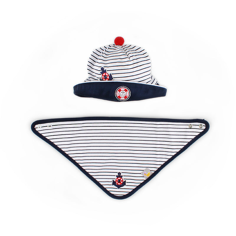 Set e cappello da marinaio per neonato