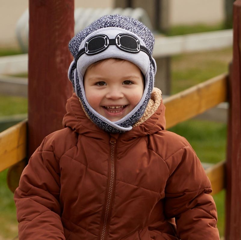 Boys orange cheap winter hat